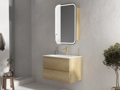Grove Wall Hung 900mm Natural Oak Vanity