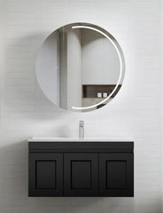 Hampton Mark II Satin Black Vanity - Cabinet Only