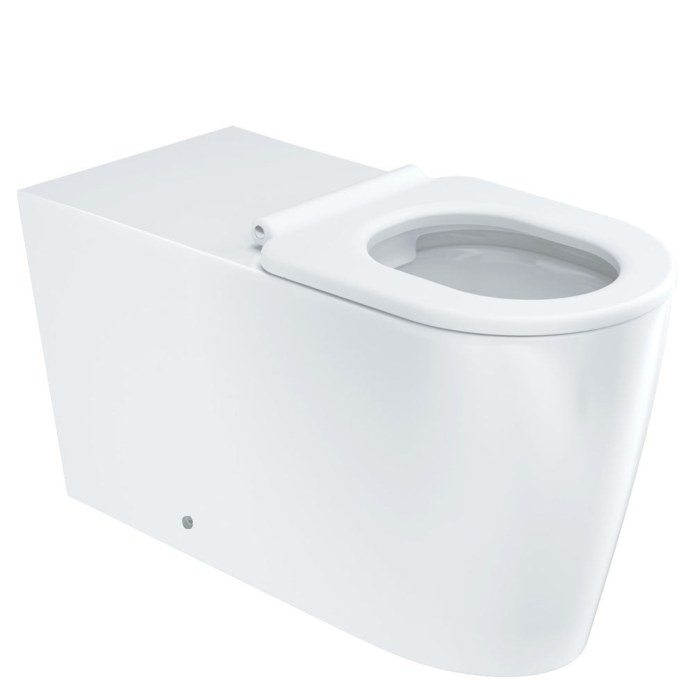 Isabella Care Wall-Faced Toilet Suite (Pan & Seat + R&T In-Wall Cistern + Care Raised White Flush Buttons)