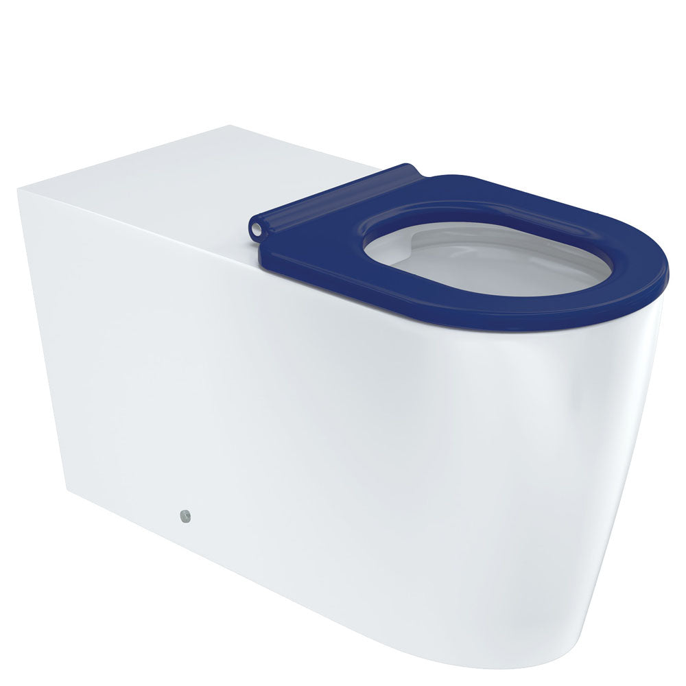 Isabella Care Wall-Faced Toilet Suite (Pan & Seat + R&T In-Wall Cistern + Care Raised White Flush Buttons)