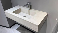 Laurent Travertine finish Wall Hung Wall Hung Vanity basin top 900mm - Top only