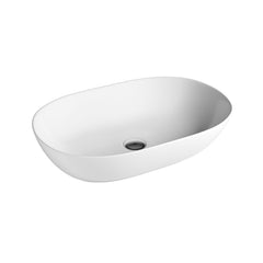 LUSSI Oval ceramic Basin - Gloss White