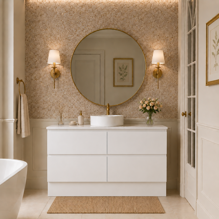 London Freestanding White 1200mm Vanity