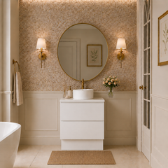 London Slimline Freestanding White 600mm Vanity