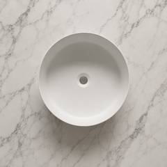 Luna Solid surface round basin