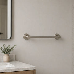 Luna 300mm Hand Towel Holder-Brushed Nickel Colour