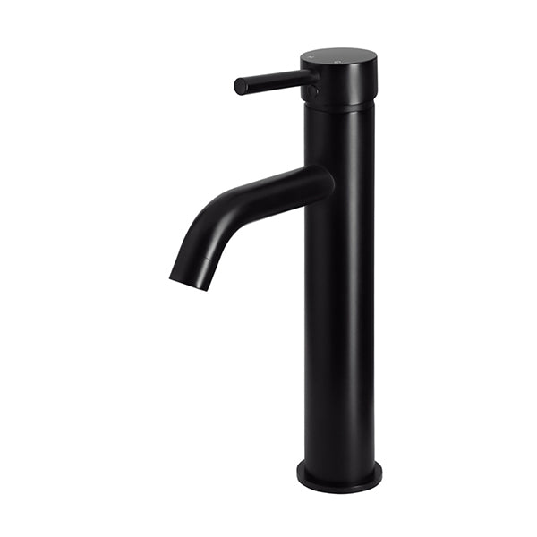 Round Tall Curved Basin Mixer