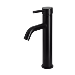 Round Tall Curved Basin Mixer