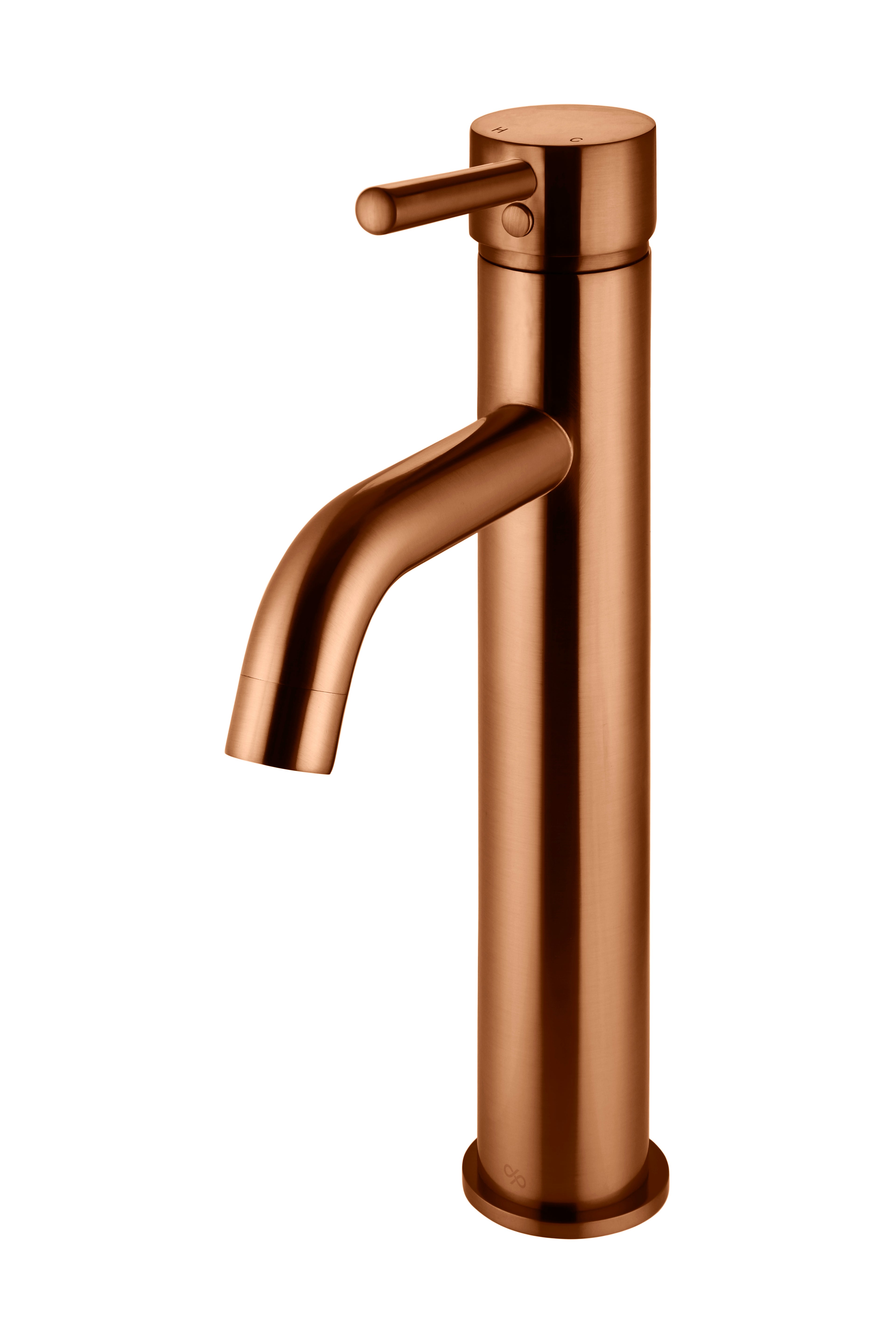 Round Tall Basin Mixer Curved