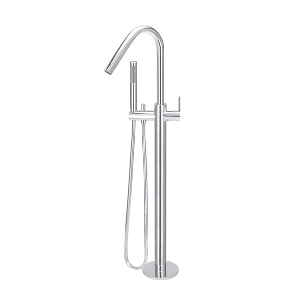 Round Paddle Freestanding Bath Spout and Hand Shower