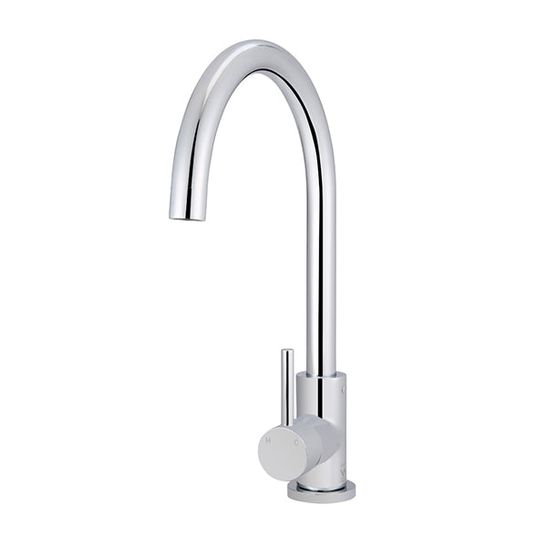 Round Gooseneck Kitchen Mixer Tap
