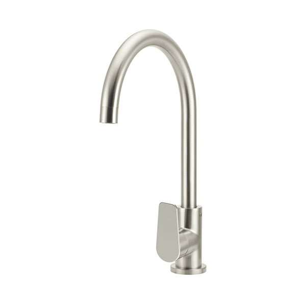 Round Paddle Gooseneck Kitchen Mixer Tap