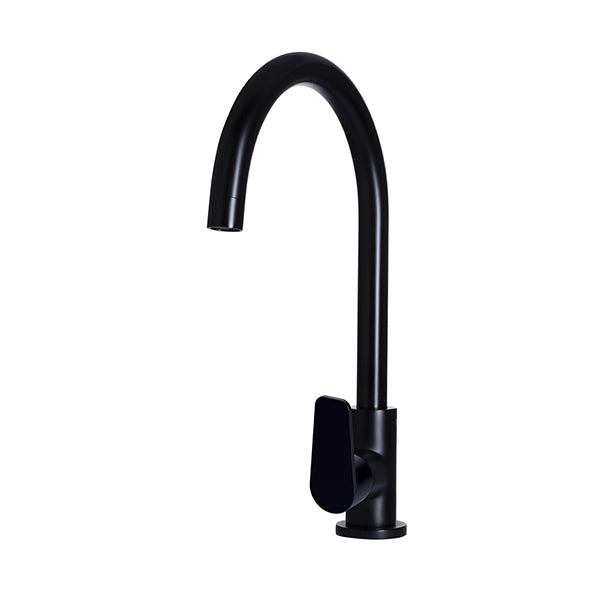 Round Paddle Gooseneck Kitchen Mixer Tap