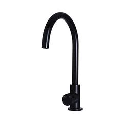 Round Pinless Gooseneck Kitchen Mixer Tap