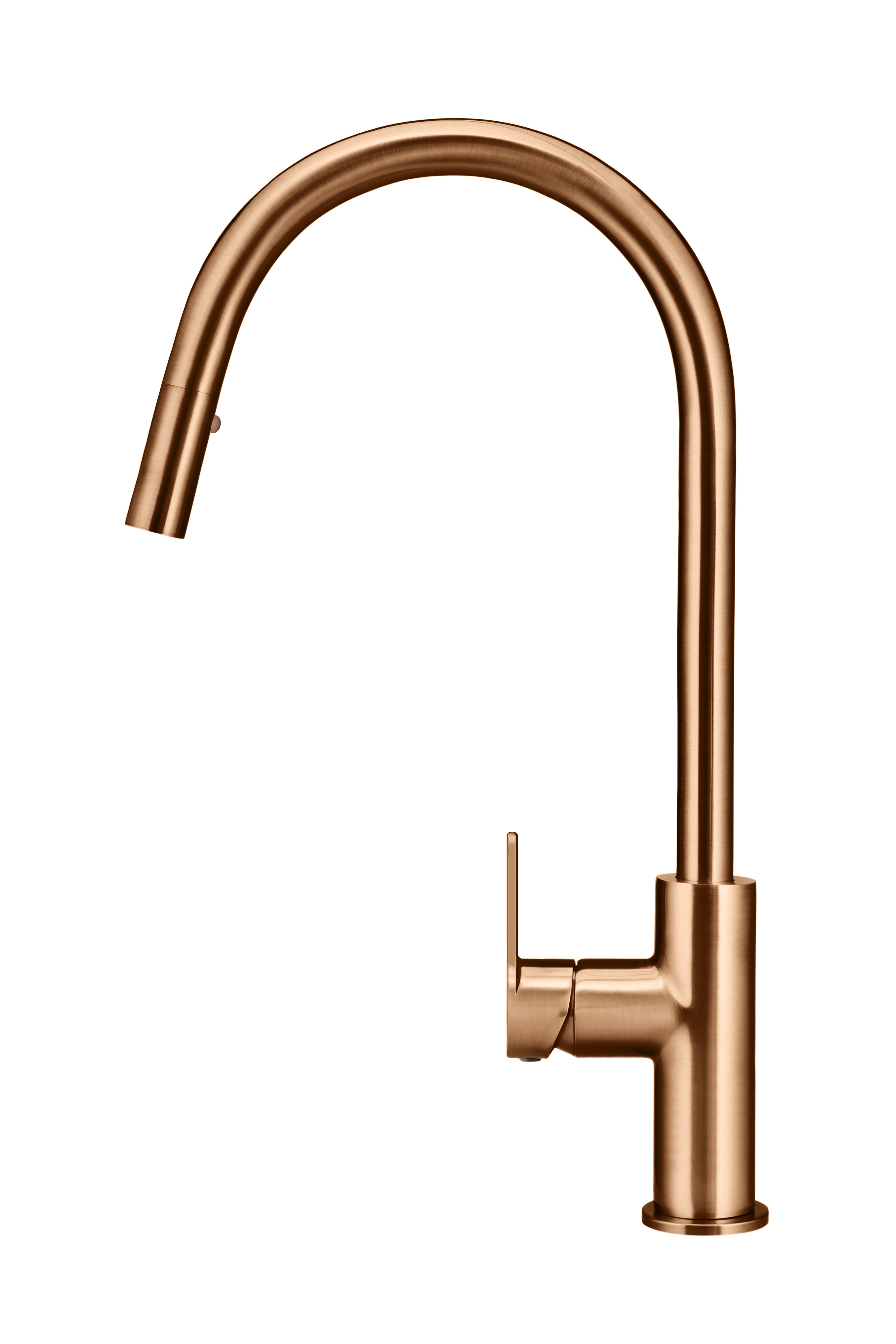 Round Paddle Piccola Pull Out Kitchen Mixer Tap