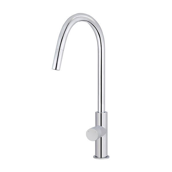 Round Pinless Piccola Pull Out Kitchen Mixer Tap