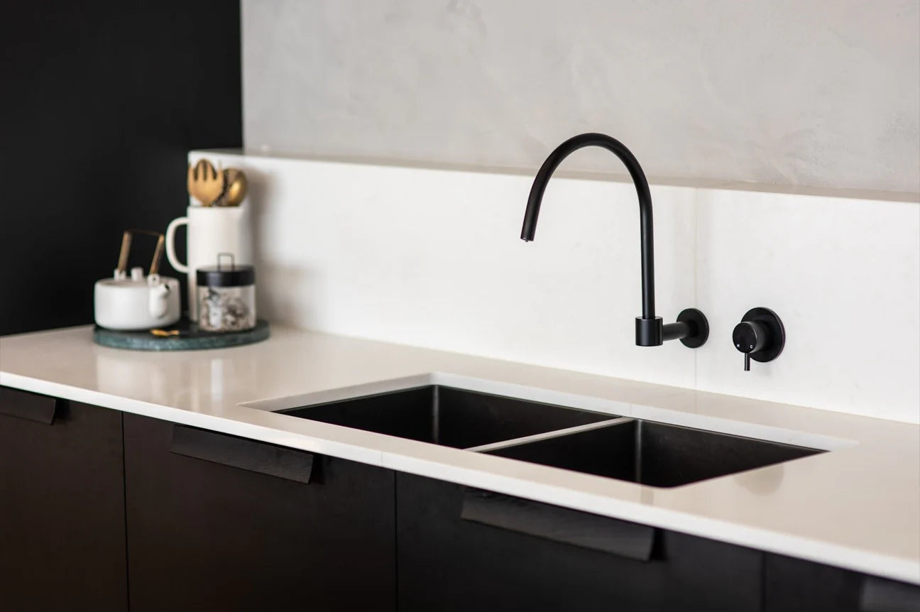 Round Wall Mixer Short Pin-lever Finish Kit