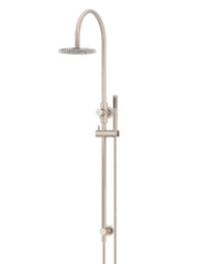 300mm Round Overhead Shower Rail, Three Function Hand Shower