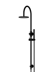 300mm Round Overhead Shower Rail, Three Function Hand Shower