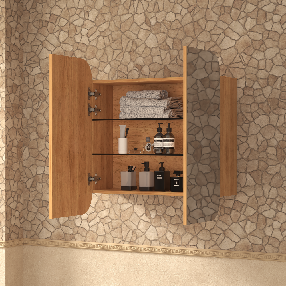Modena Shaving Cabinet - Available in White or TImber