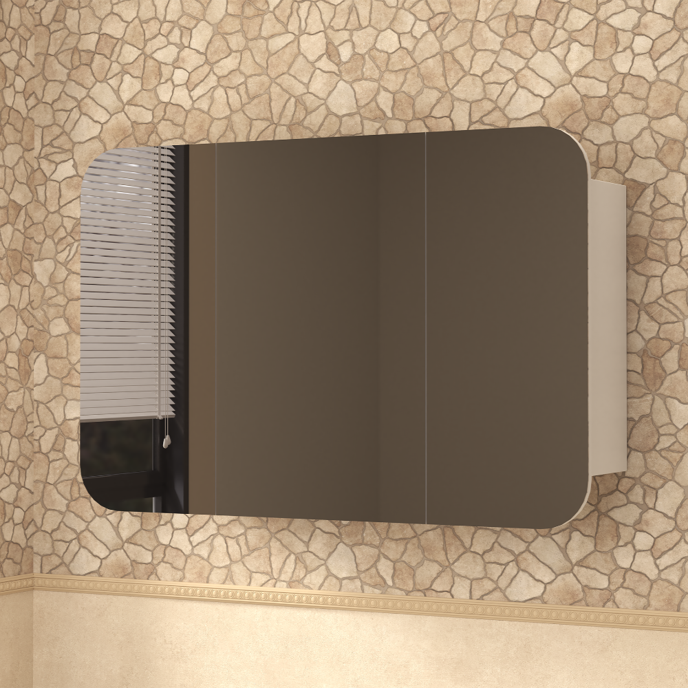 Modena Shaving Cabinet - Available in White or TImber