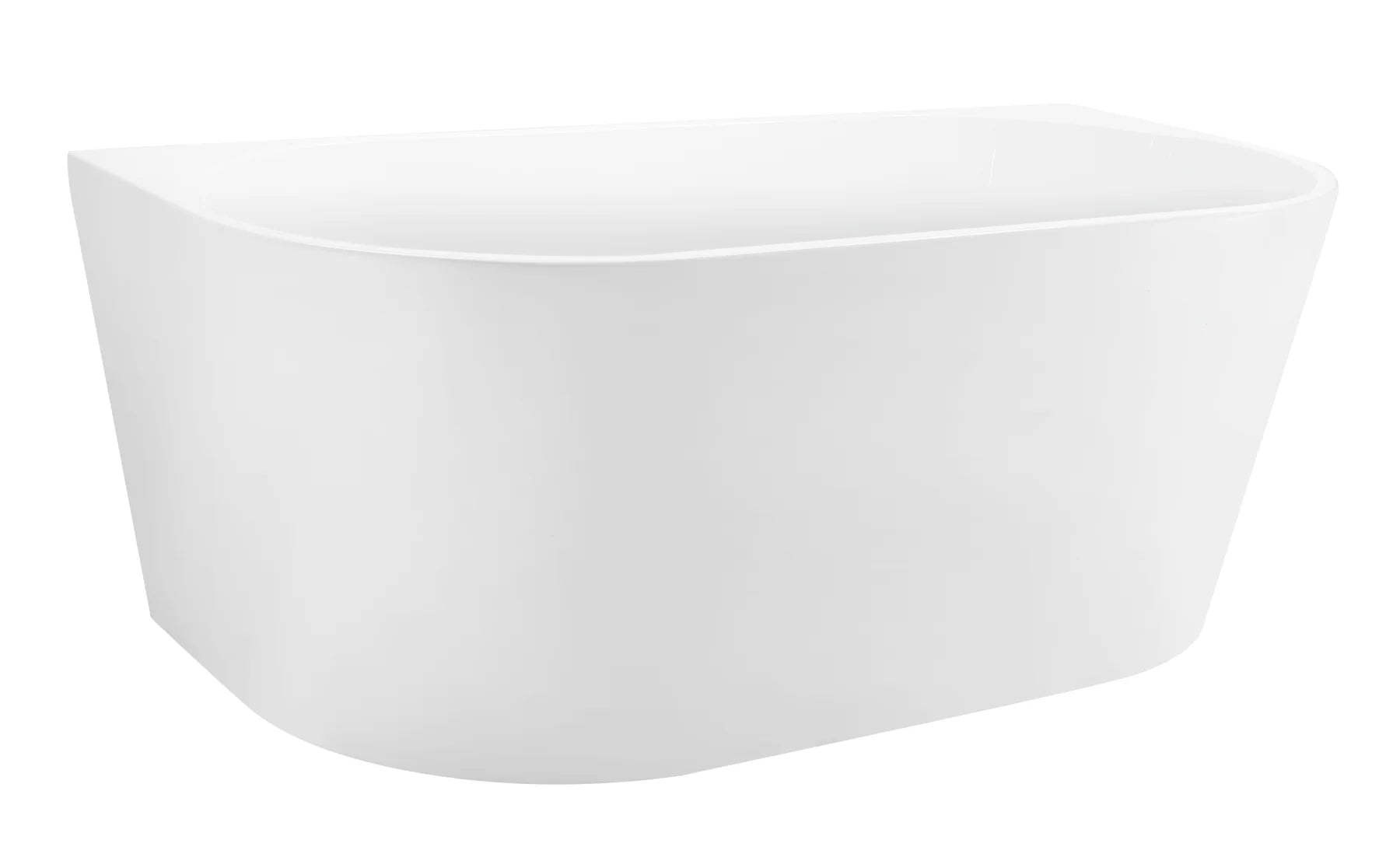 Jade Back to Wall Bath - Gloss/Matte White