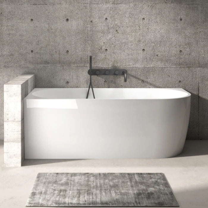 Gina Corner Bath - Gloss/Matte White