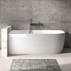 Gina Corner Bath - Gloss/Matte White