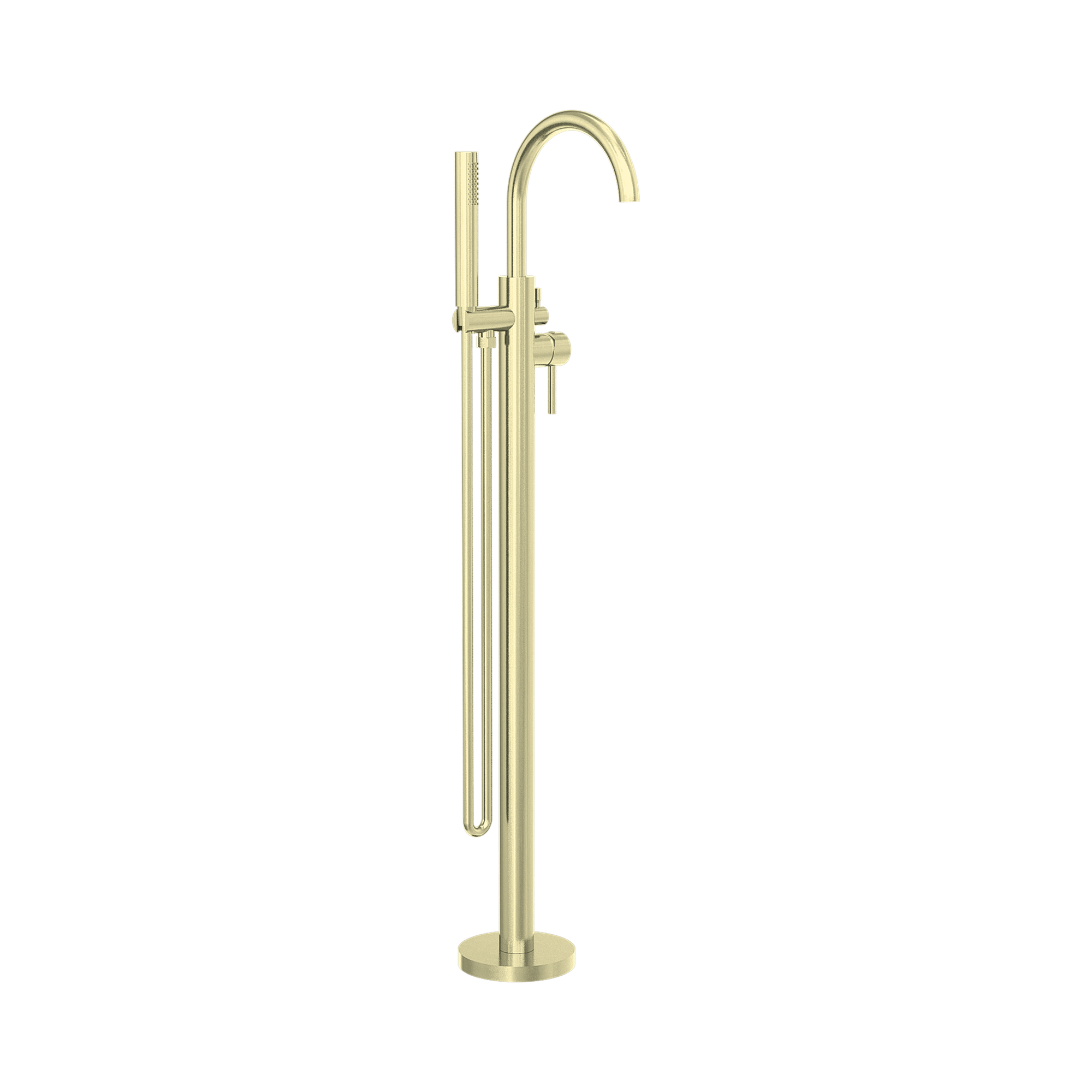 Mecca Round Freestanding Mixer With Hand Shower