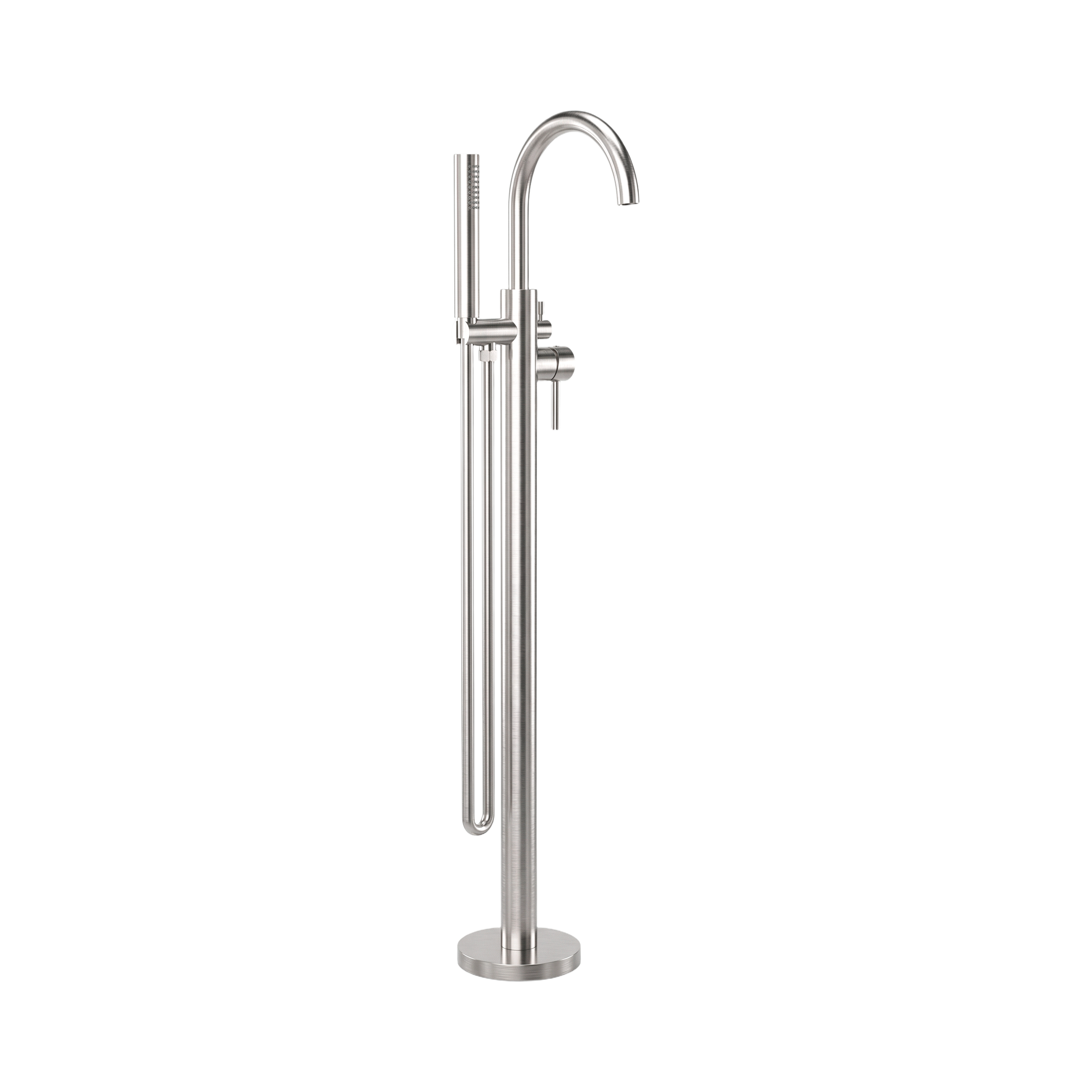 Mecca Round Freestanding Mixer With Hand Shower
