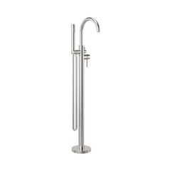Mecca Round Freestanding Mixer With Hand Shower
