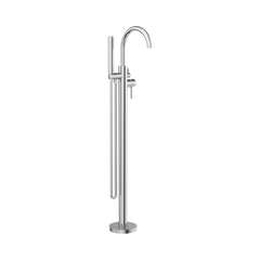 Mecca Round Freestanding Mixer With Hand Shower