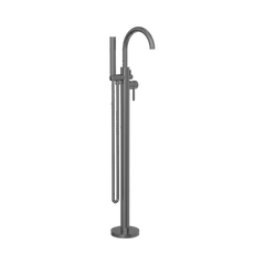 Mecca Round Freestanding Mixer With Hand Shower