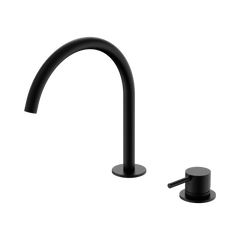 Mecca Hob Bath/Kitchen Mixer Set Arc Spout
