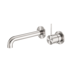 Mecca Wall Basin/Bath Mixer Separate Back Plate Handle Up 160mm