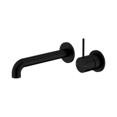 Mecca Wall Basin/Bath Mixer Separate Back Plate Handle Up 160mm