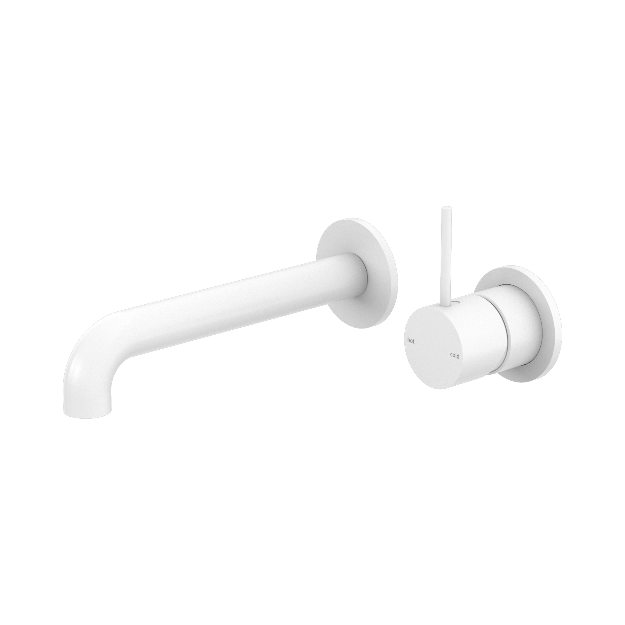 Mecca Wall Basin/Bath Mixer Separate Back Plate Handle Up 160mm