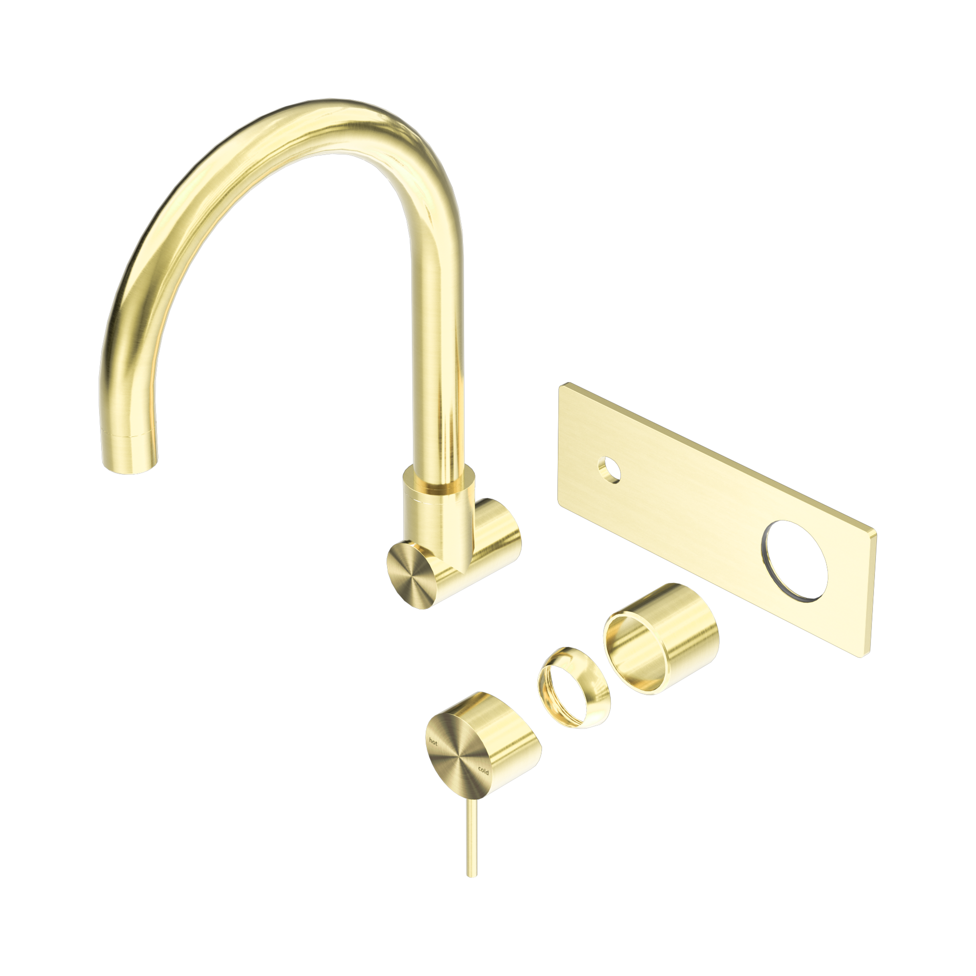 Mecca Wall Basin/Bath Mixer Swivel Spout Trim Kits Only