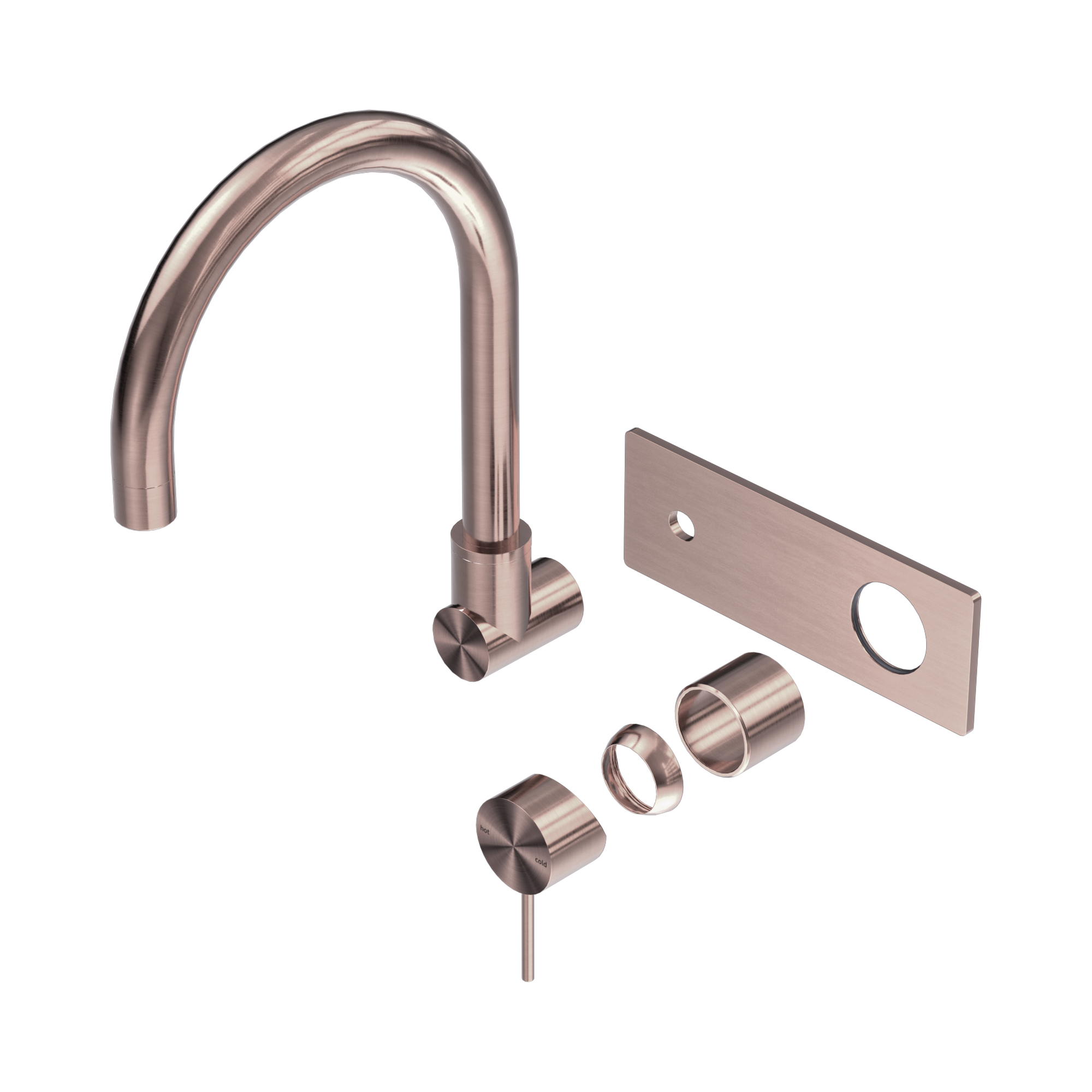 Mecca Wall Basin/Bath Mixer Swivel Spout Trim Kits Only