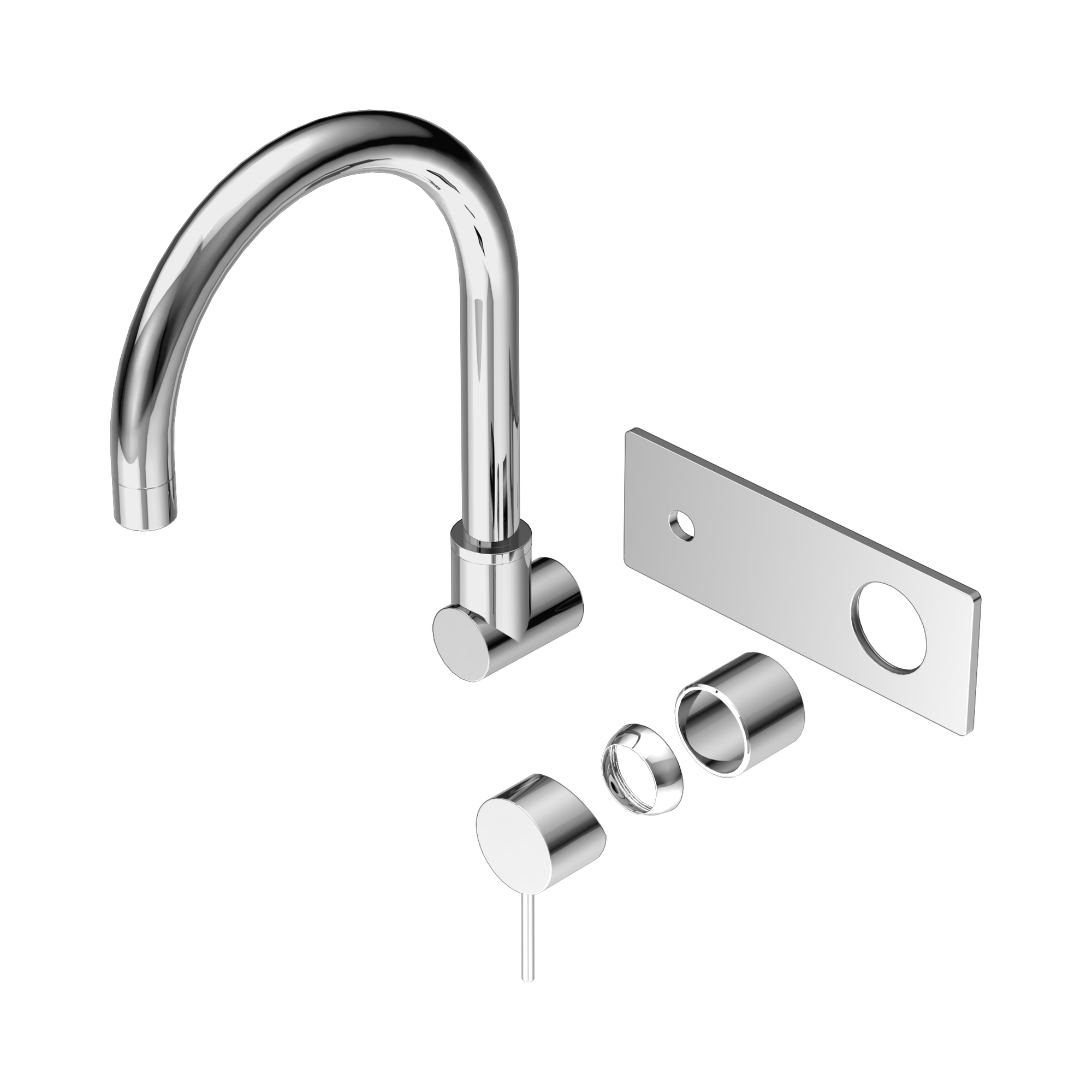 Mecca Wall Basin/Bath Mixer Swivel Spout Trim Kits Only