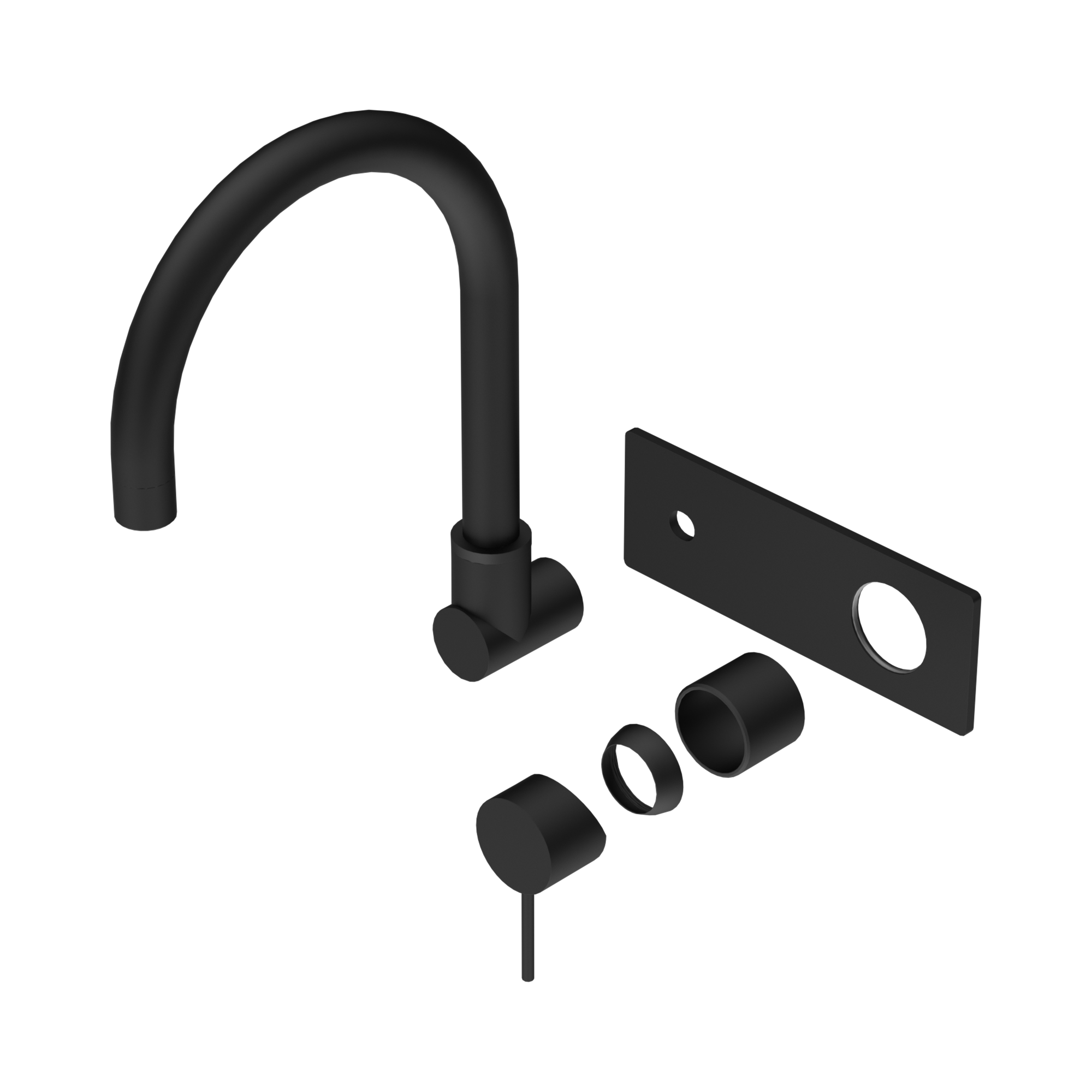 Mecca Wall Basin/Bath Mixer Swivel Spout Trim Kits Only