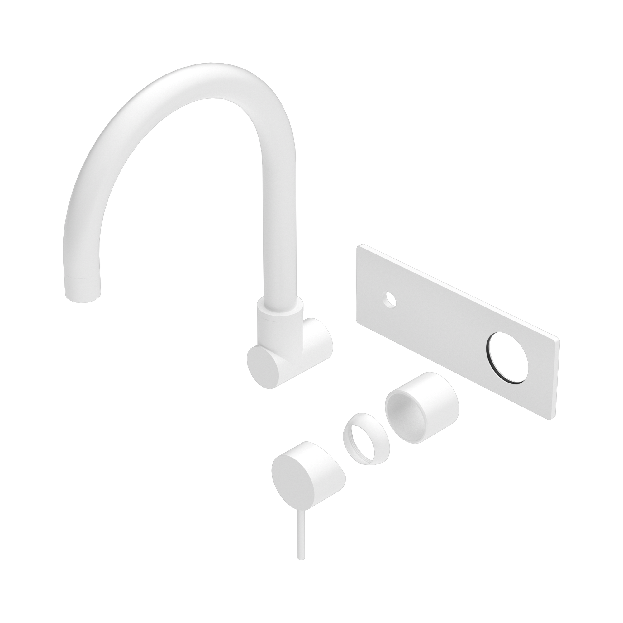 Mecca Wall Basin/Bath Mixer Swivel Spout Trim Kits Only