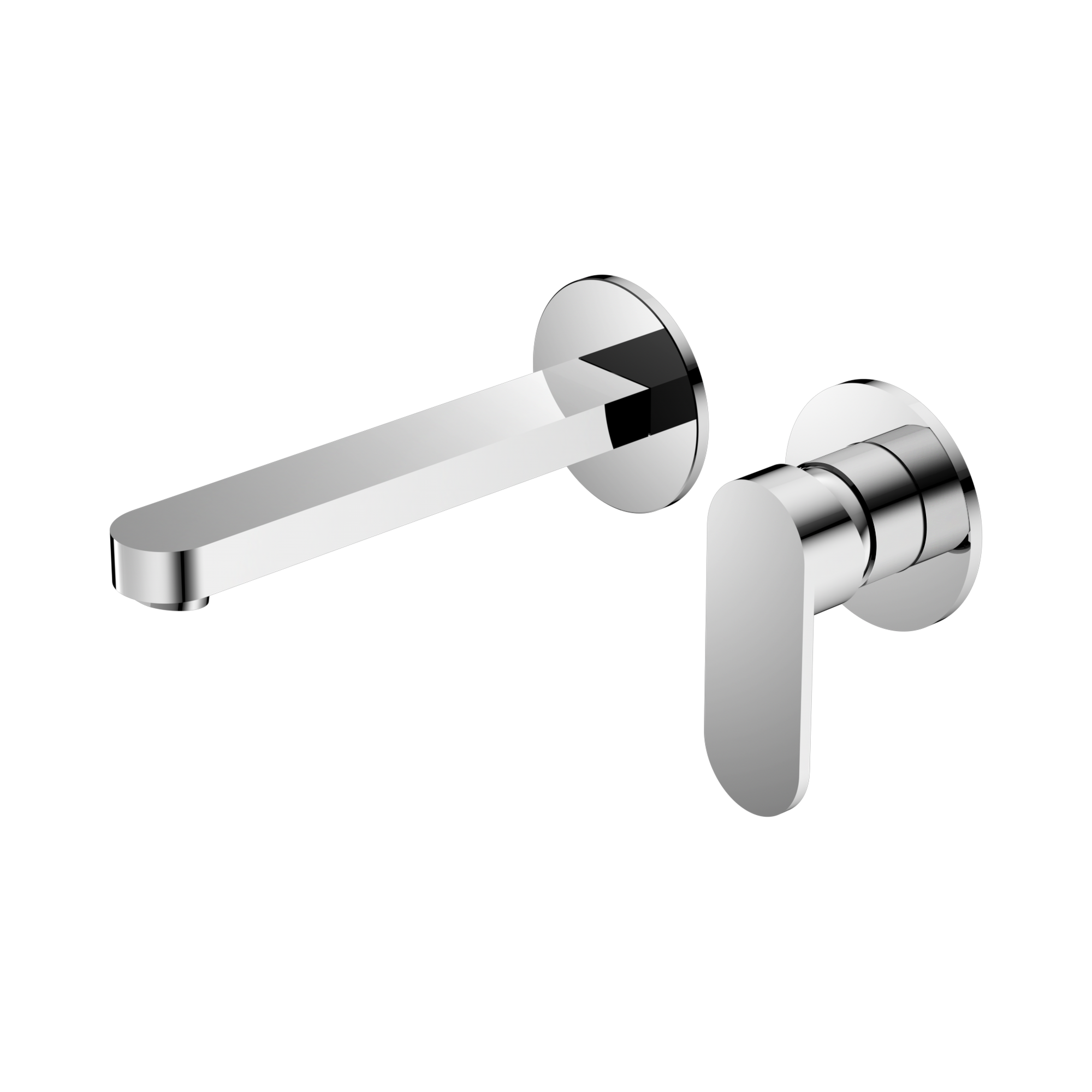 Ecco Wall Basin/Bath Mixer Separate Back Plate