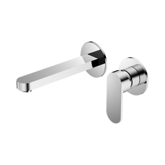 Ecco Wall Basin/Bath Mixer Separate Back Plate