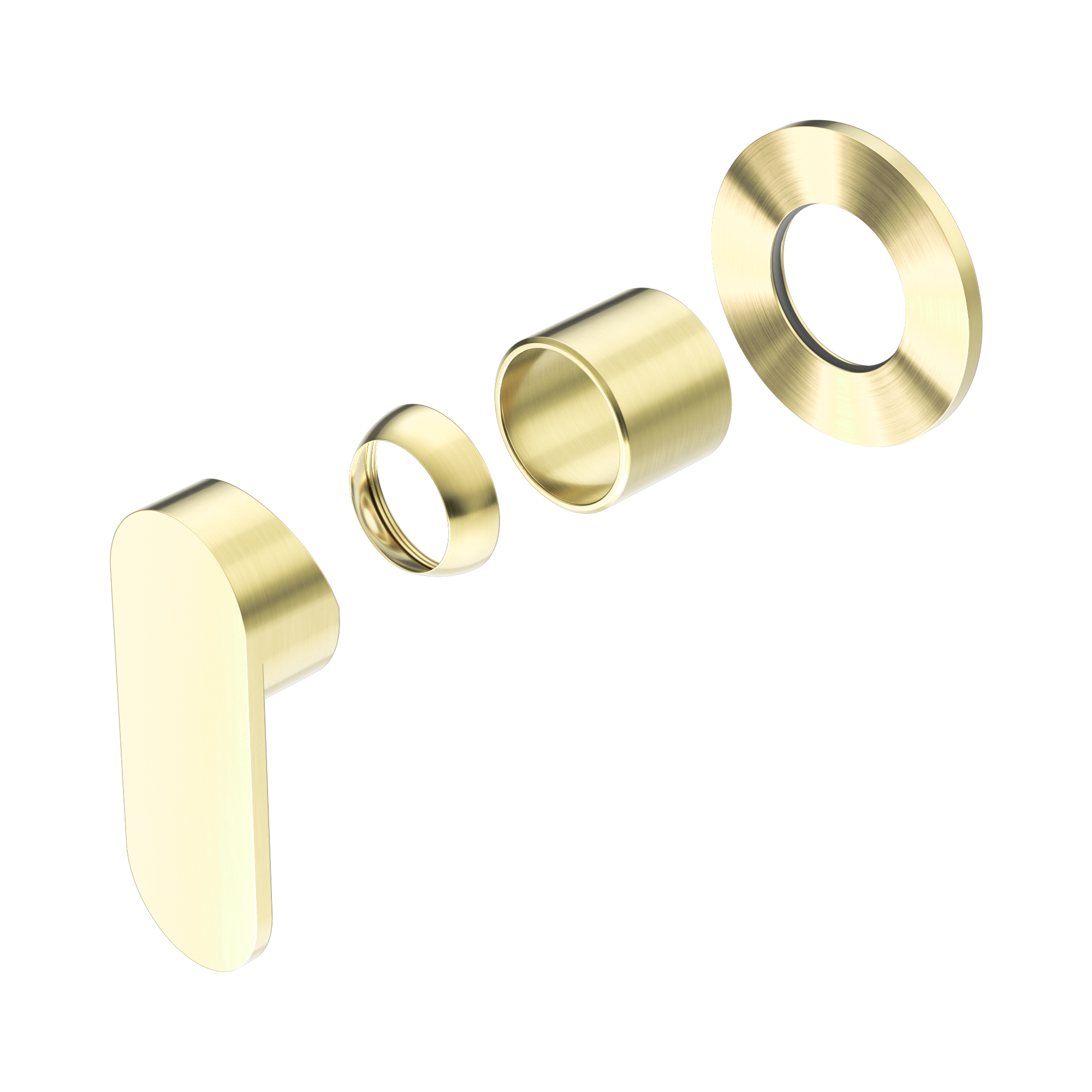 Ecco Shower Mixer 80mm Round Plate Trim Kits Only