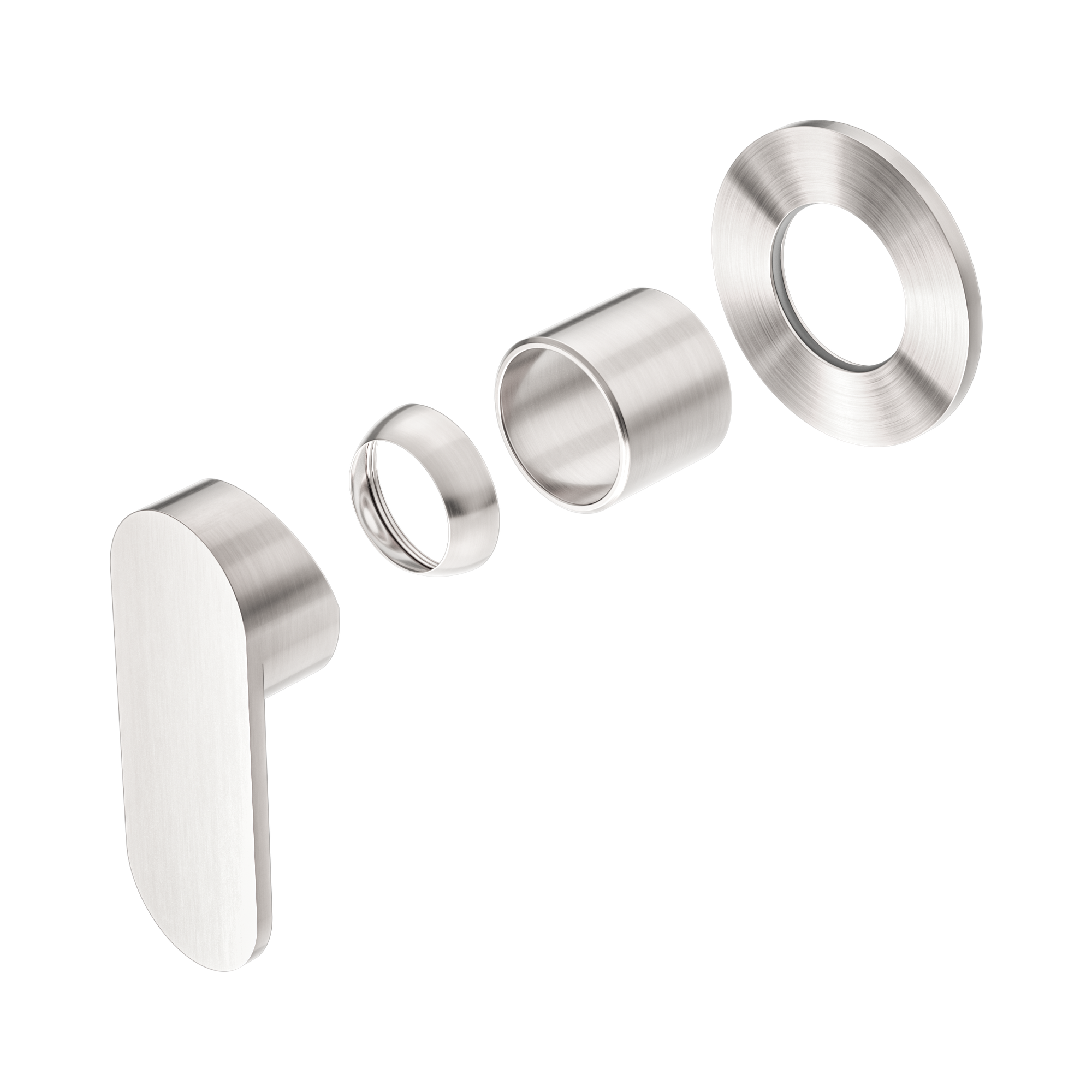 Ecco Shower Mixer 80mm Round Plate Trim Kits Only