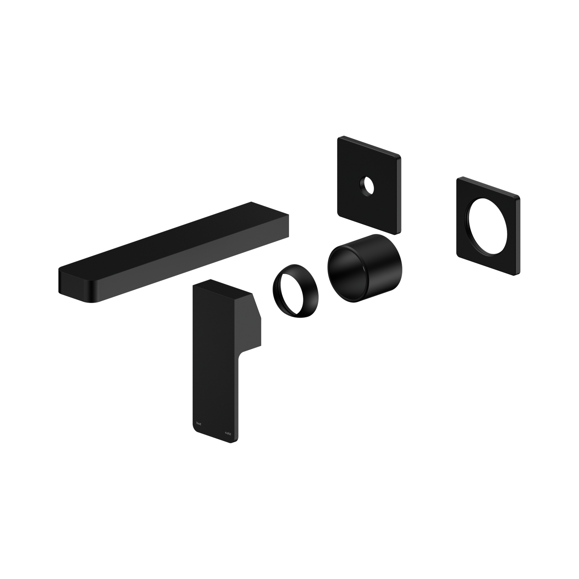 Celia Wall Basin/Bath Mixer Separate Back Plate Trim Kits Only