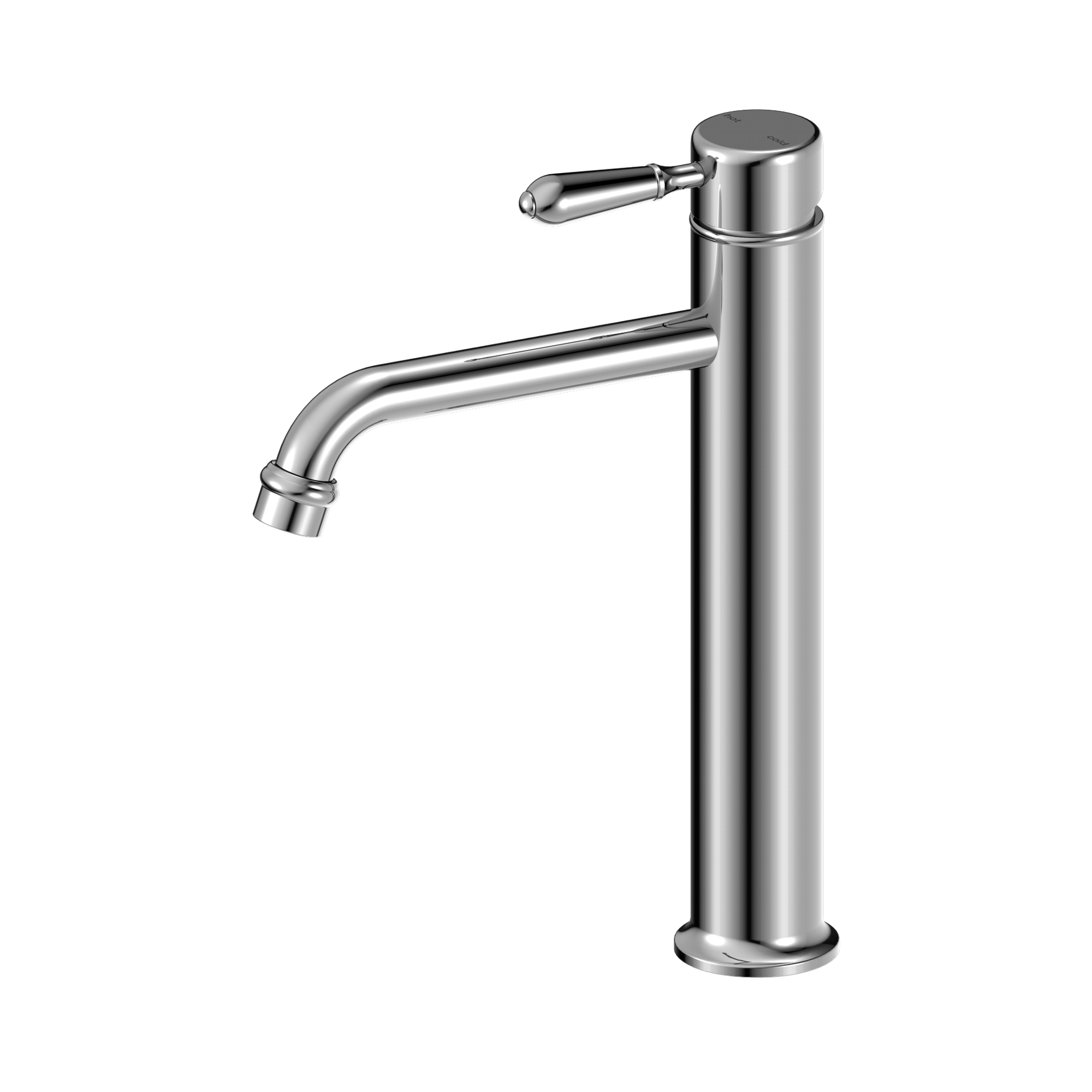 York Straight Tall Basin Mixer With Metal Lever
