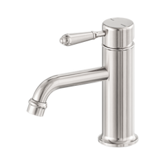 York Straight Basin Mixer With Metal Lever