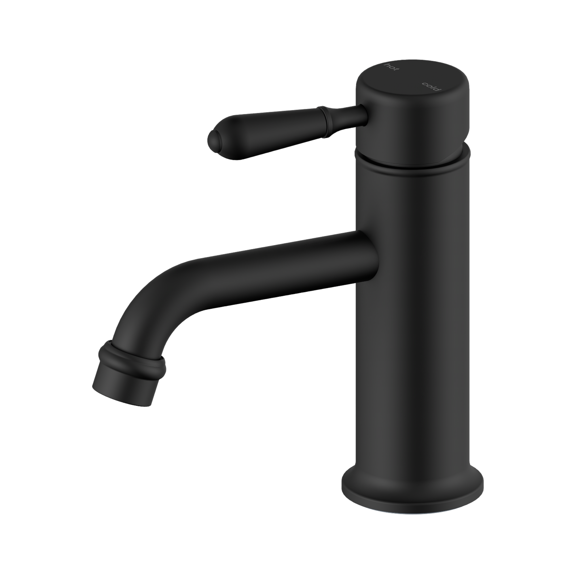 York Straight Basin Mixer With Metal Lever